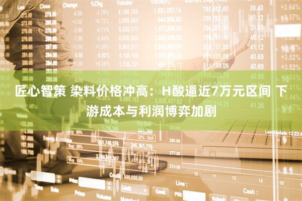 匠心智策 染料价格冲高：H酸逼近7万元区间 下游成本与利润博弈加剧